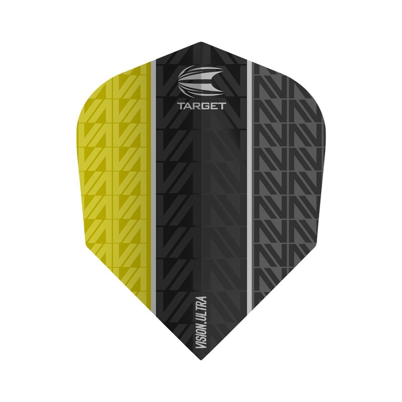 Target Darts Flights Vision Ultra Green Vapor 8 – Form Nr. 6, 3 Stück, Extra Stark