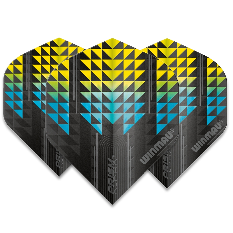 Winmau Flights - Prism Alpha - Black & Yellow - Standard