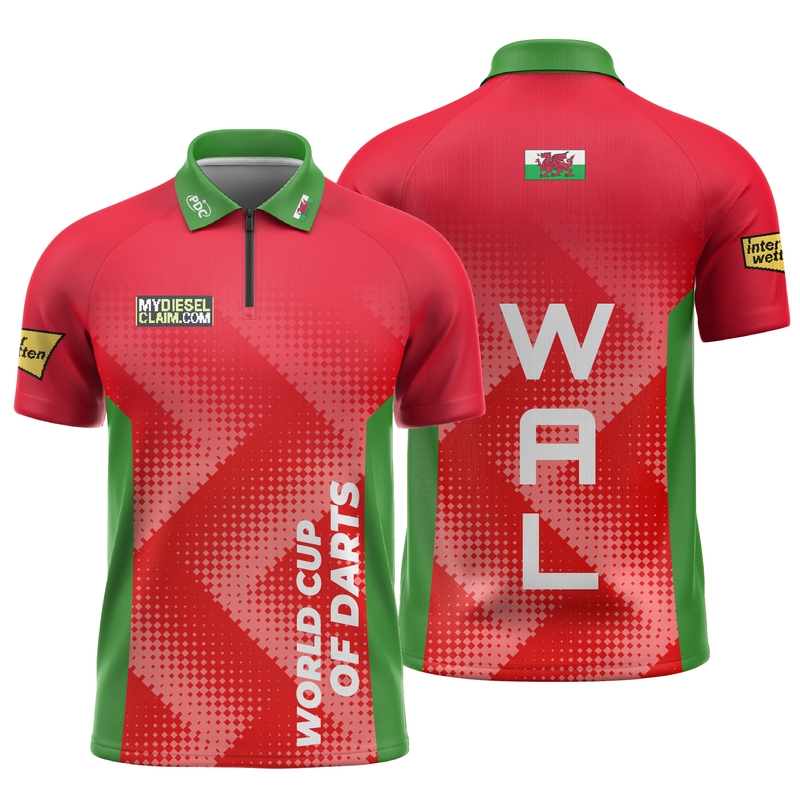World Cup of Darts 2023 Official Darts Shirt Wales The Darts Shack