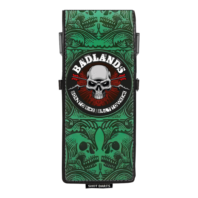 Shot! Darts Wallet - Inked - Drop In - Badlands - Green