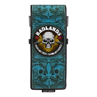 Shot! Darts Wallet - Inked - Drop In - Badlands - Blue