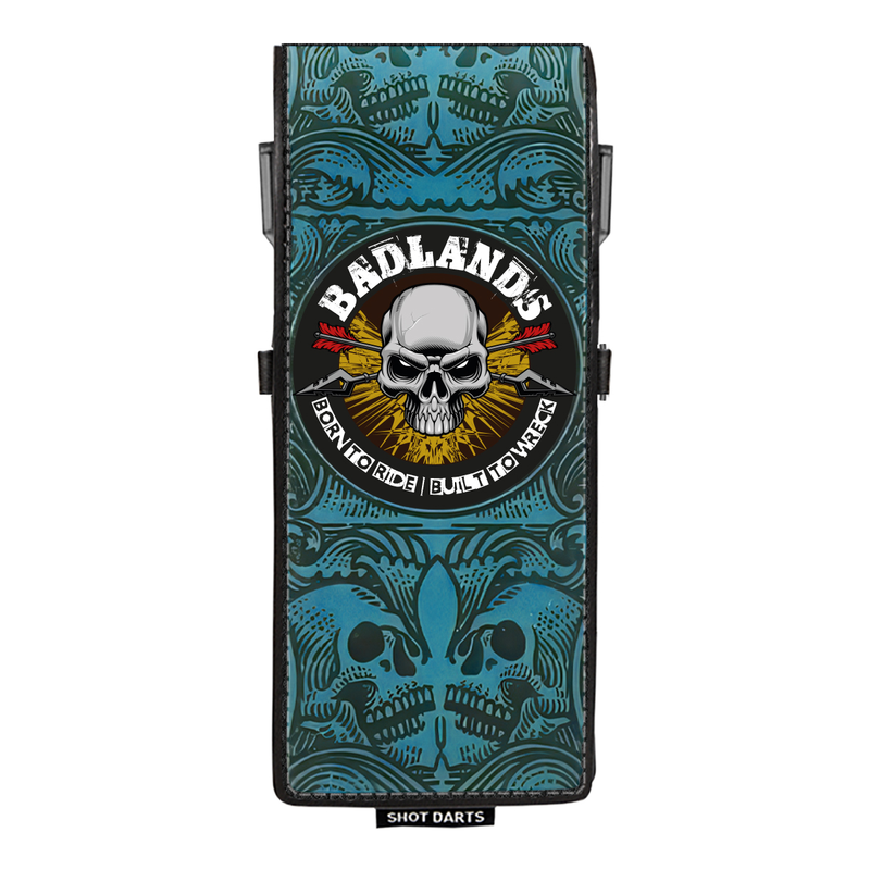 Shot! Darts Wallet - Inked - Drop In - Badlands - Blue