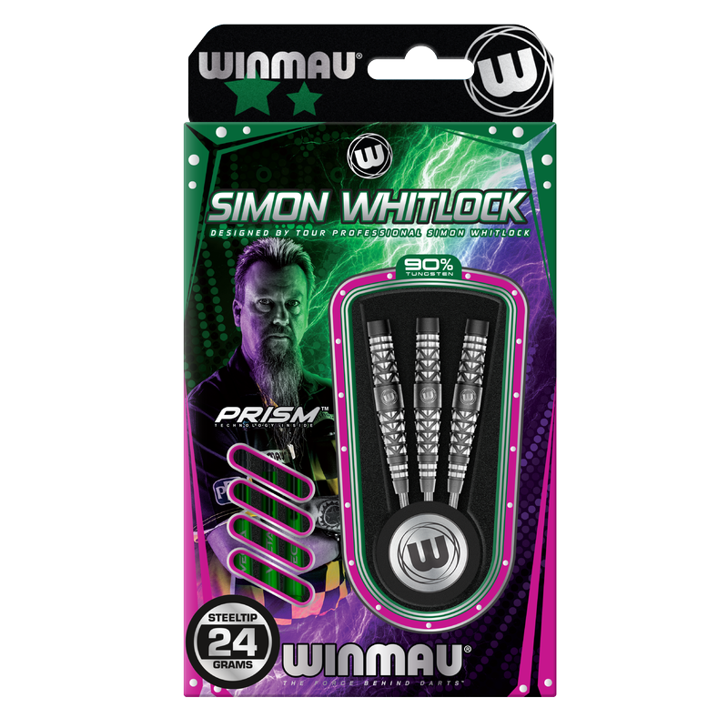 Winmau Darts - Simon Whitlock - Atomised Grip - 90% Tungsten