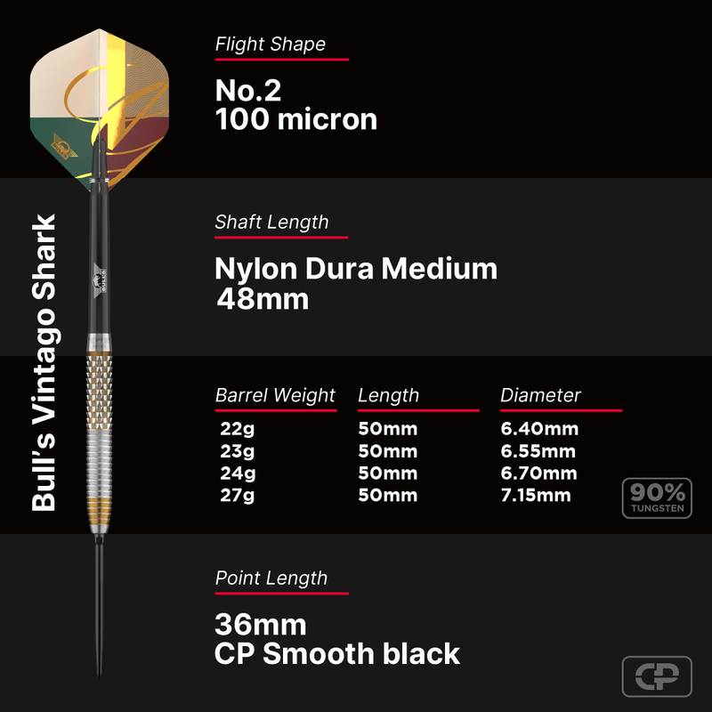 Bulls NL Darts - Vintago - Shark - CP - 90%