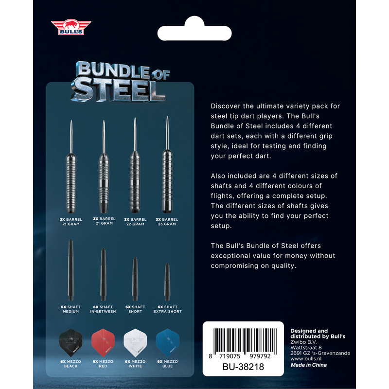Bulls NL Darts - Bundle of Steel Set