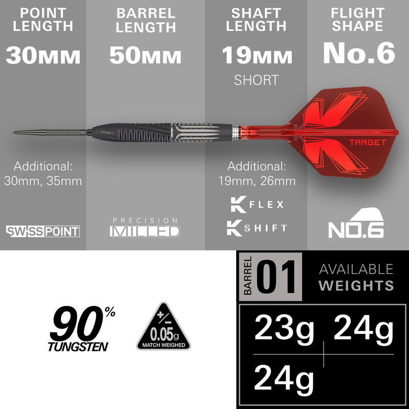 Target Darts - Shift - 90%