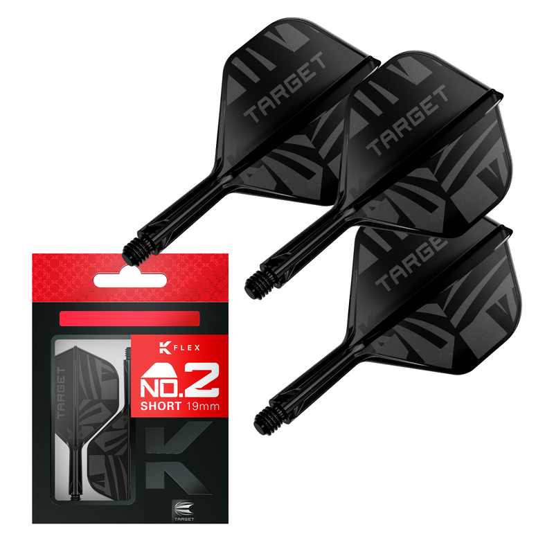 Target Flights & Shafts - K-Flex - Logo - Black - No2