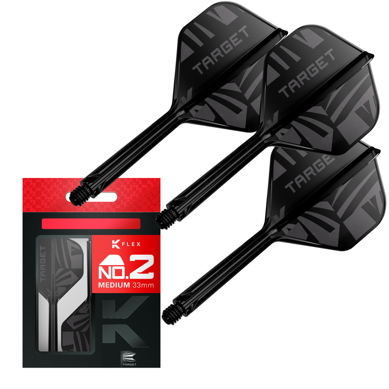 Target Flights & Shafts - K-Flex - Logo - Black - No2