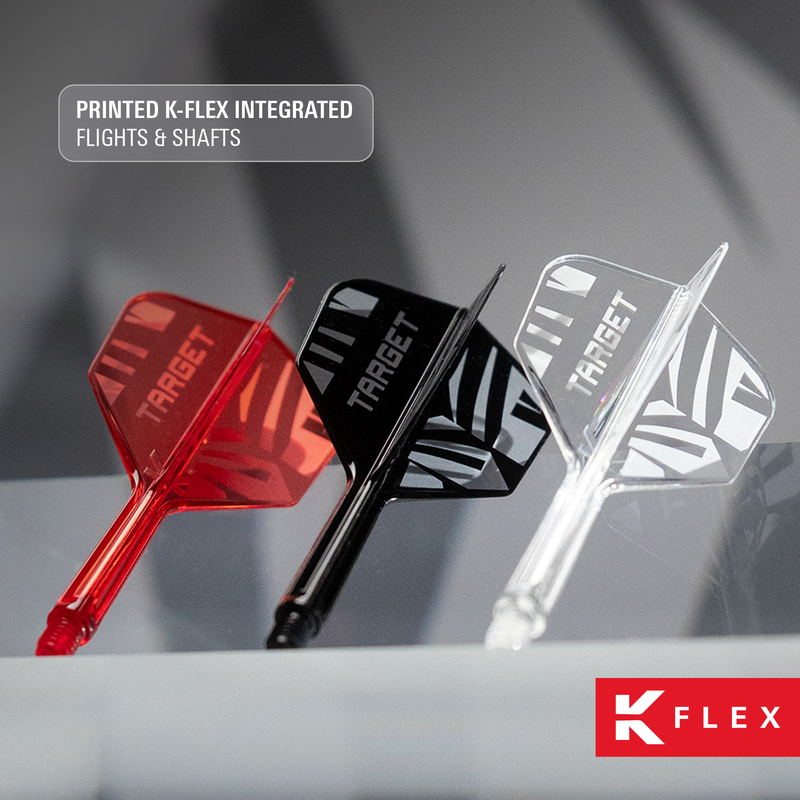 Target Flights & Shafts - K-Flex - Logo - Clear - No6
