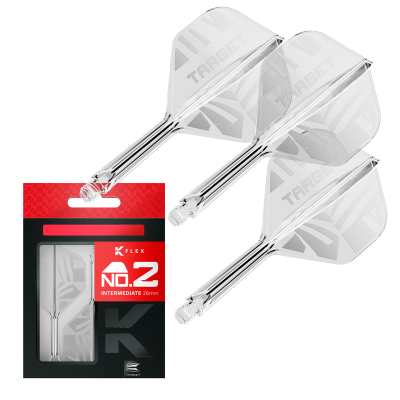Target Flights & Shafts - K-Flex - Logo - Clear - No2