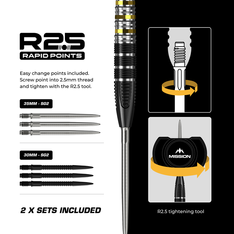 Mission Darts - Astro - R2.5 - 95%