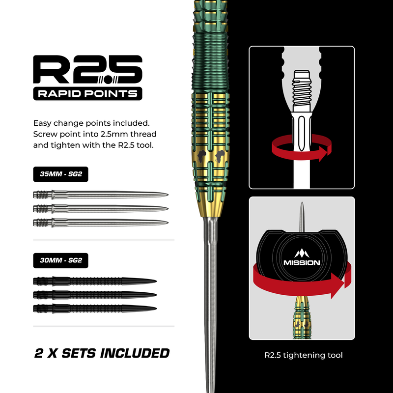 Mission Darts - Devon Petersen - R2.5 - 95%