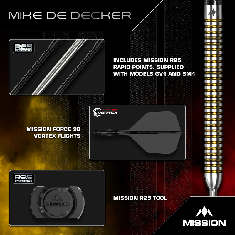 Mission Darts - Mike De Decker - V2 - R2.5 - 95%