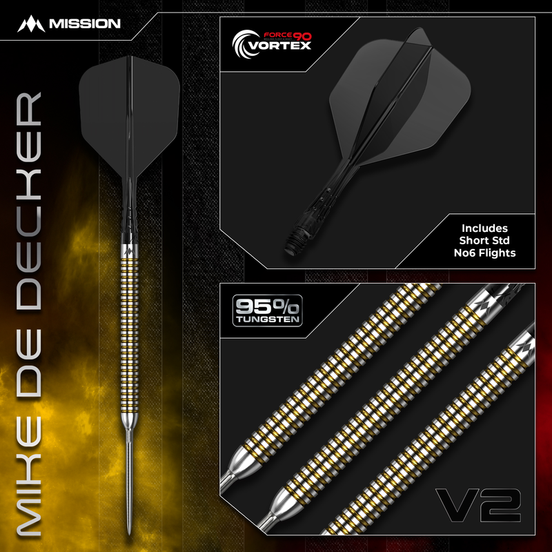 Mission Darts - Mike De Decker - V2 - R2.5 - 95%