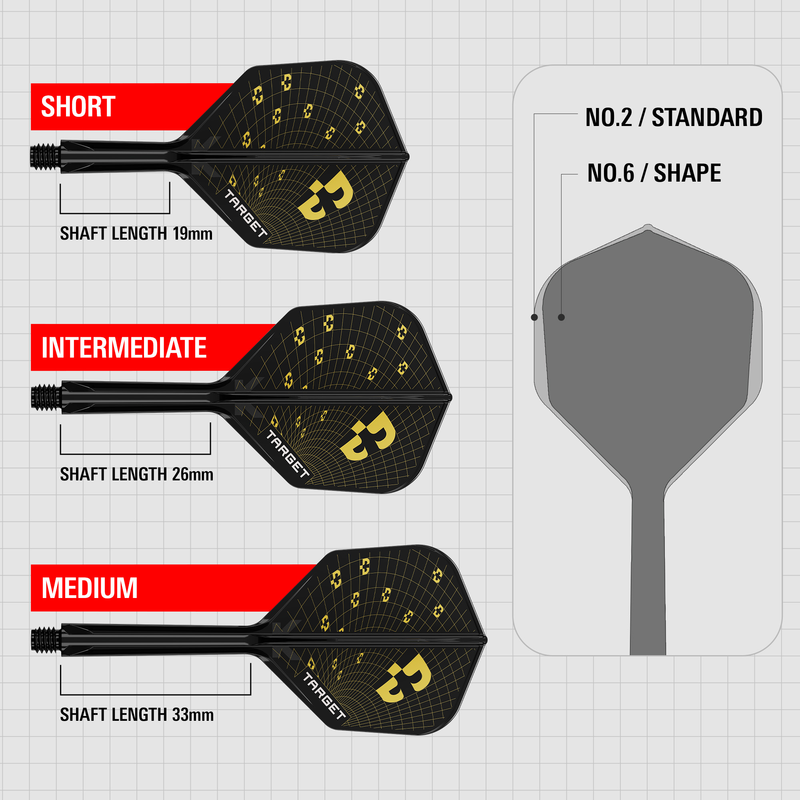 Target Flights & Shafts - K-Flex - Bolide - No6