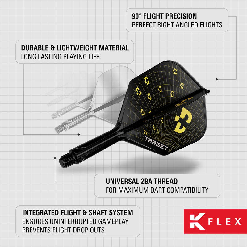Target Flights & Shafts - K-Flex - Bolide - No6