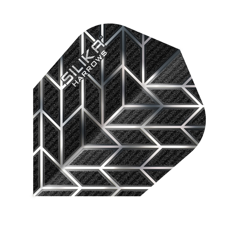 Harrows Flights - Silika - Monarch - Black/Silver
