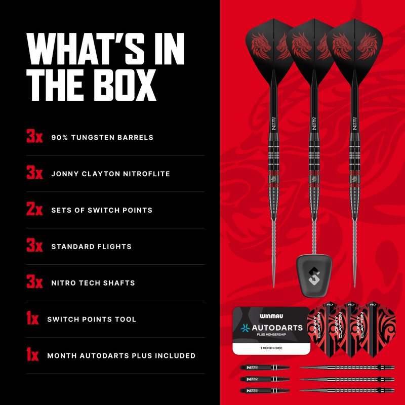 Red Dragon Darts - Jonny Clayton - Ultra - SP - 90%