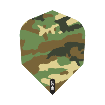 Shot Flights - Woodlands Camo